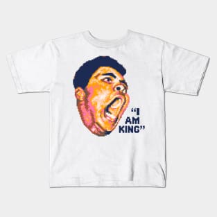 I Am King Boxer 8-bit Pixel Art Kids T-Shirt